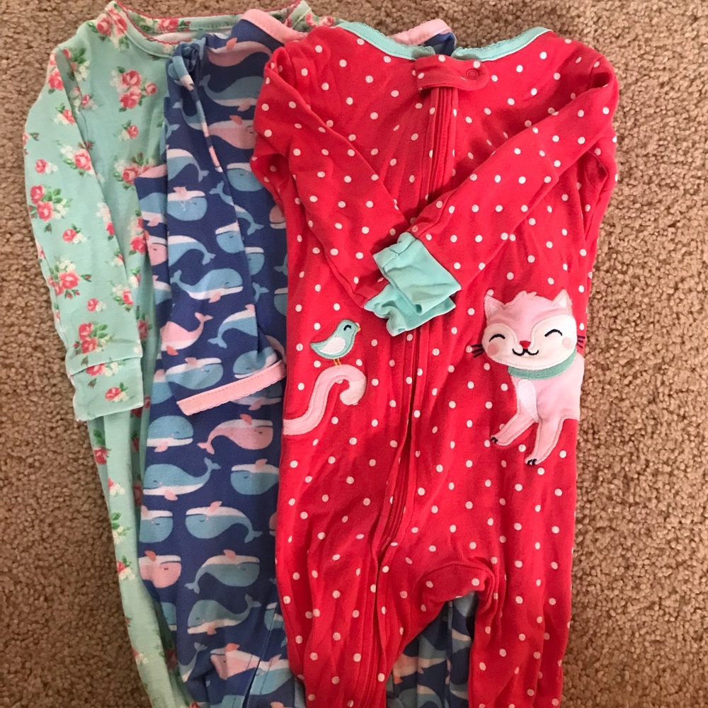 Carters footie PJs size 12m